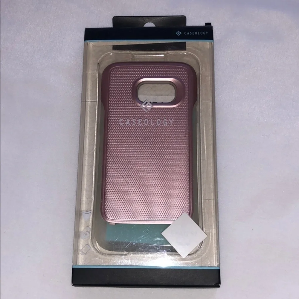 New Samsung Galaxy S7 Pink Clear Cell Phone Case